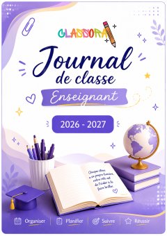 Couverture du journal de classe